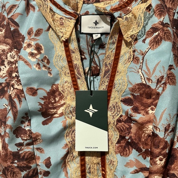 Tuckernuck NEW Robin's Egg Blue Victorian
Drop Waist Palmerston Dress Size M - Picture 11 of 12